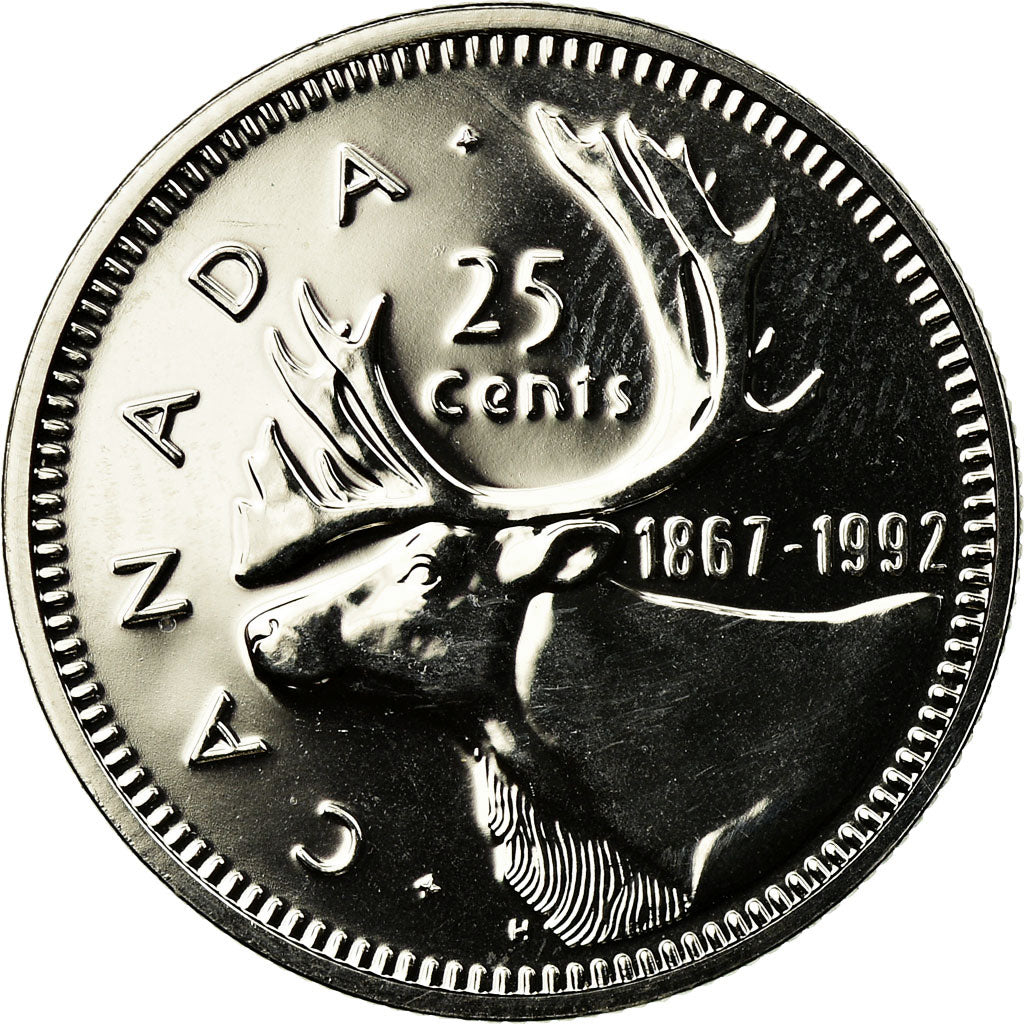 Coin, Canada, Elizabeth II, 25 Cents, 1992, Royal Canadian Mint, Ottawa, MS(63)
