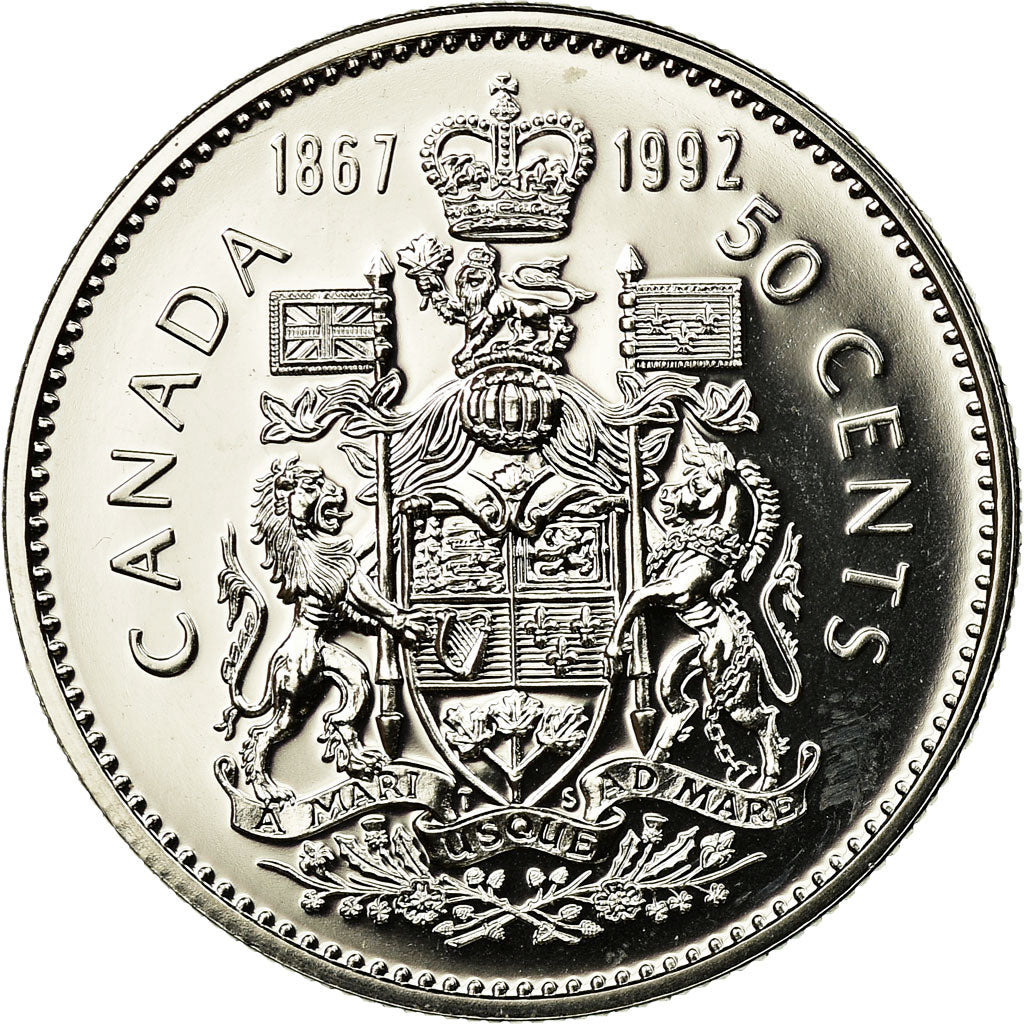 Coin, Canada, Elizabeth II, 50 Cents, 1992, Royal Canadian Mint, Ottawa, MS(63)