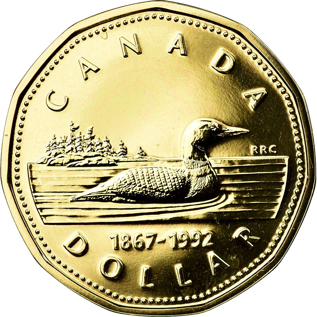 Coin, Canada, Elizabeth II, Dollar, 1992, Royal Canadian Mint, Ottawa, MS(63)