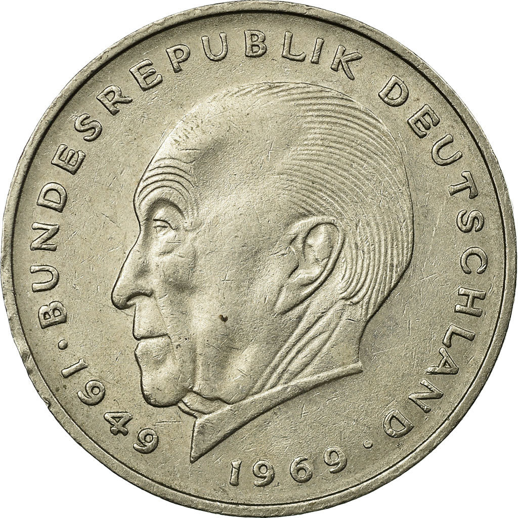 Coin, GERMANY - FEDERAL REPUBLIC, 2 Mark, 1975, Stuttgart, EF(40-45)