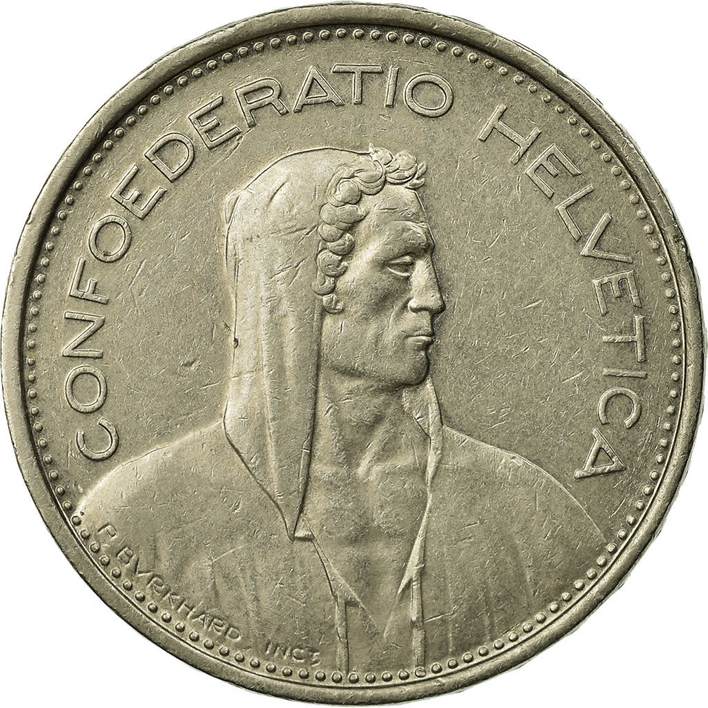 Münze, Schweiz, 5 Francs, 1975, Bern, SS, Copper-nickel, KM:40a.1