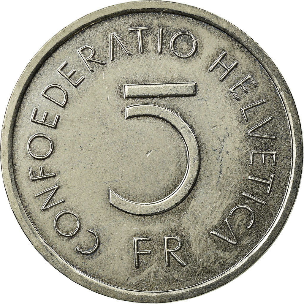 Coin, Switzerland, 5 Francs, 1976, EF(40-45), Copper-nickel, KM:54