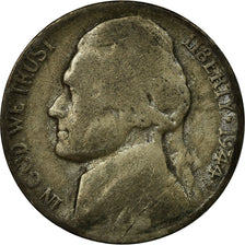 Monnaie, États-Unis, Jefferson Nickel, 5 Cents, 1944, U.S. Mint, Philadelphie