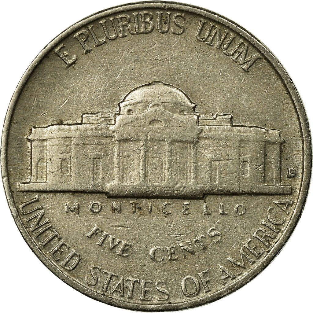 Munten, Verenigde Staten, Jefferson Nickel, 5 Cents, 1959, U.S. Mint