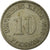 Moneda, ALEMANIA - IMPERIO, Wilhelm II, 10 Pfennig, 1899, Stuttgart, MBC, Cobre
