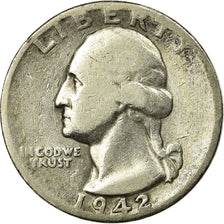 Coin, United States, Washington Quarter, Quarter, 1942, U.S. Mint, Philadelphia