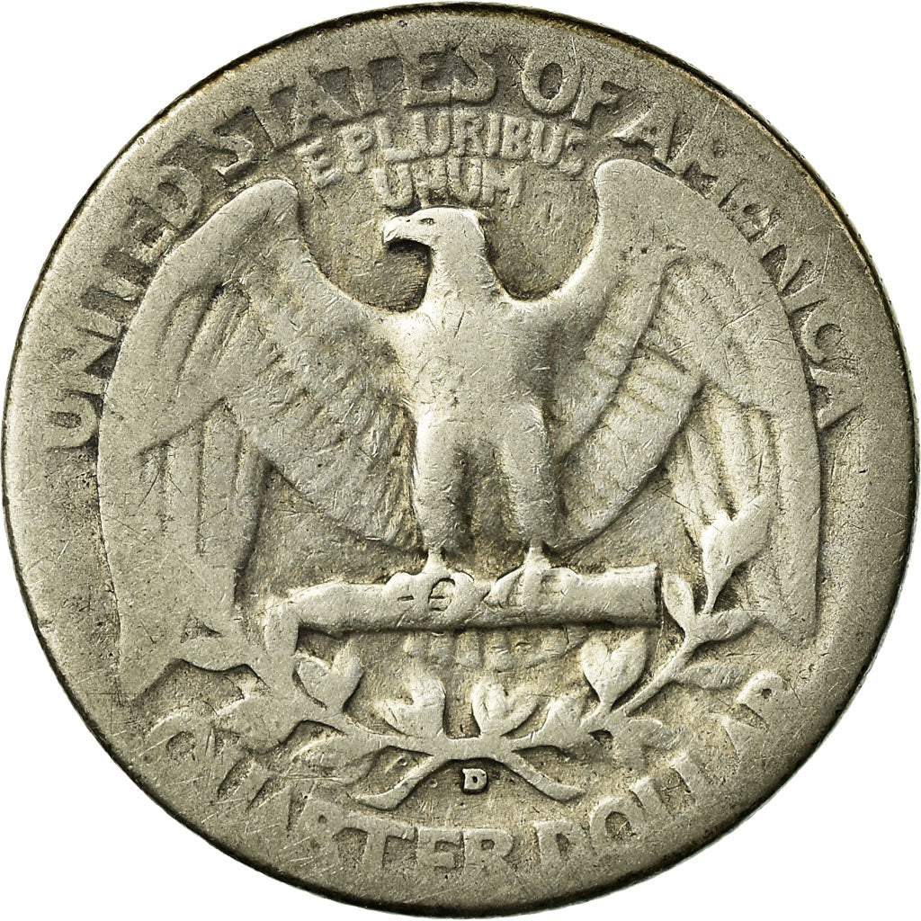 Monnaie, États-Unis, Washington Quarter, Quarter, 1945, U.S. Mint, Denver, TB