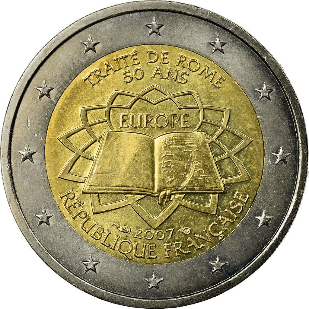 France, 2 Euro, 2007, EF(40-45), Bi-Metallic, Gadoury:9, KM:1460