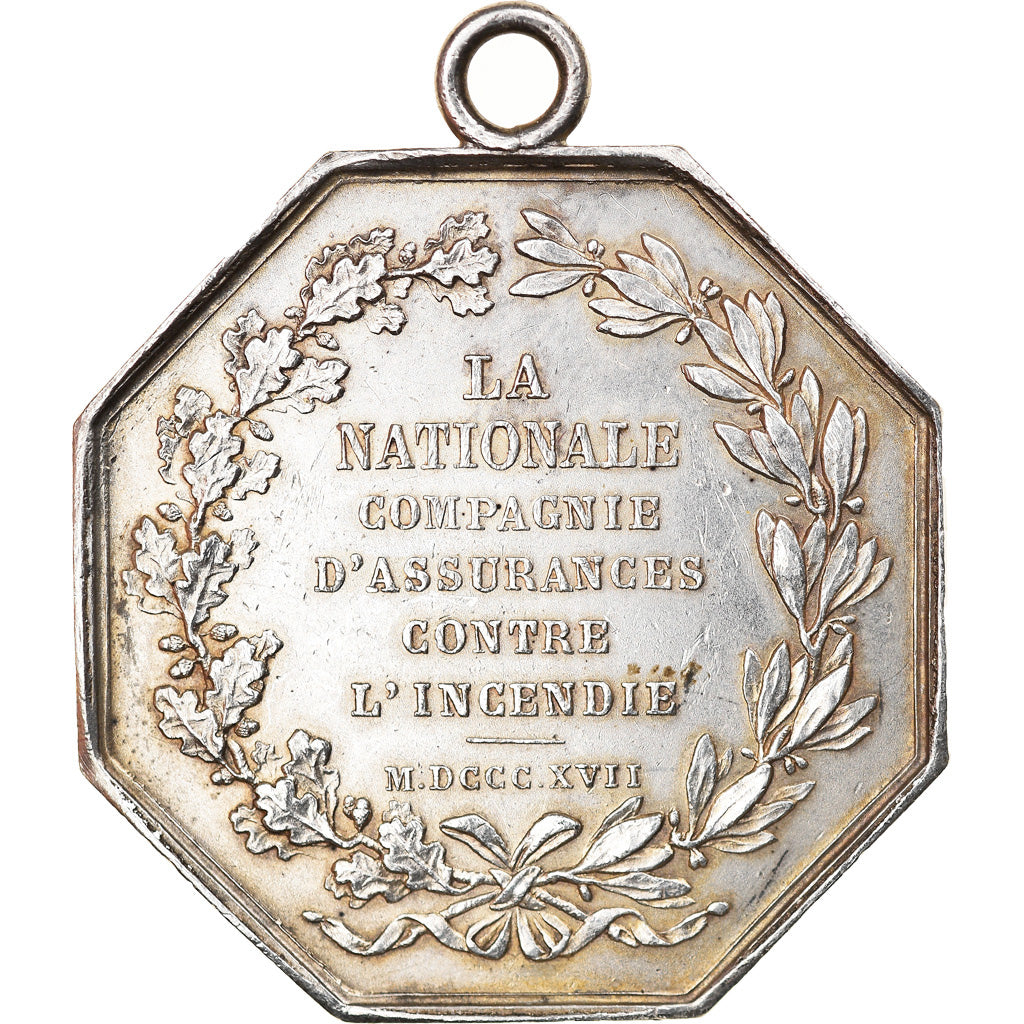 France, Token, La Nationale, Compagnie d'assurances contre l'incendie, 1830