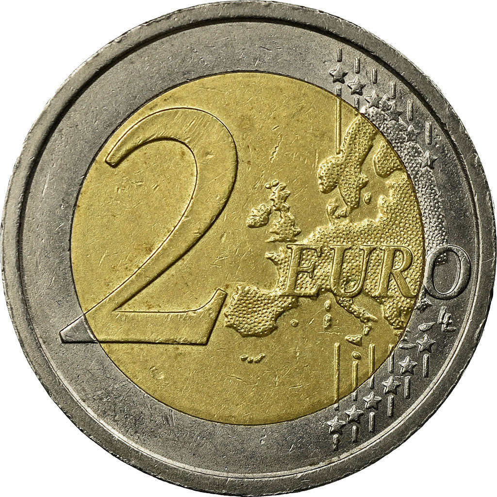 Italy, 2 Euro, Diritti Umani, 2008, EF(40-45), Bi-Metallic