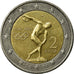 Grecja, 2 Euro, 2004, Athens, EF(40-45), Bimetaliczny, KM:209