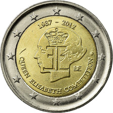 Belgium, 2 Euro, Queen Elisabeth, 2012, EF(40-45), Bi-Metallic