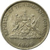 Münze, TRINIDAD & TOBAGO, 25 Cents, 1999, SS, Copper-nickel, KM:32