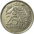 Moneta, TRYNIDAD I TOBAGO, 25 Cents, 1999, EF(40-45), Miedź-Nikiel, KM:32