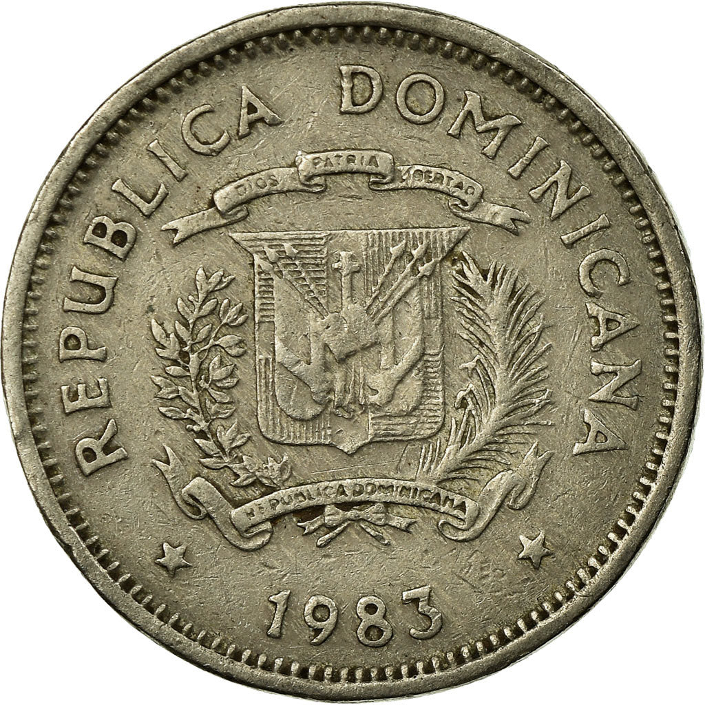 Moneda, República Dominicana, 5 Centavos, 1983, Dominican Republic Mint, MBC