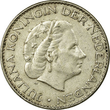 Coin, Netherlands, Juliana, Gulden, 1966, EF(40-45), Silver, KM:184