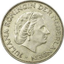 Coin, Netherlands, Juliana, 2-1/2 Gulden, 1963, EF(40-45), Silver, KM:185