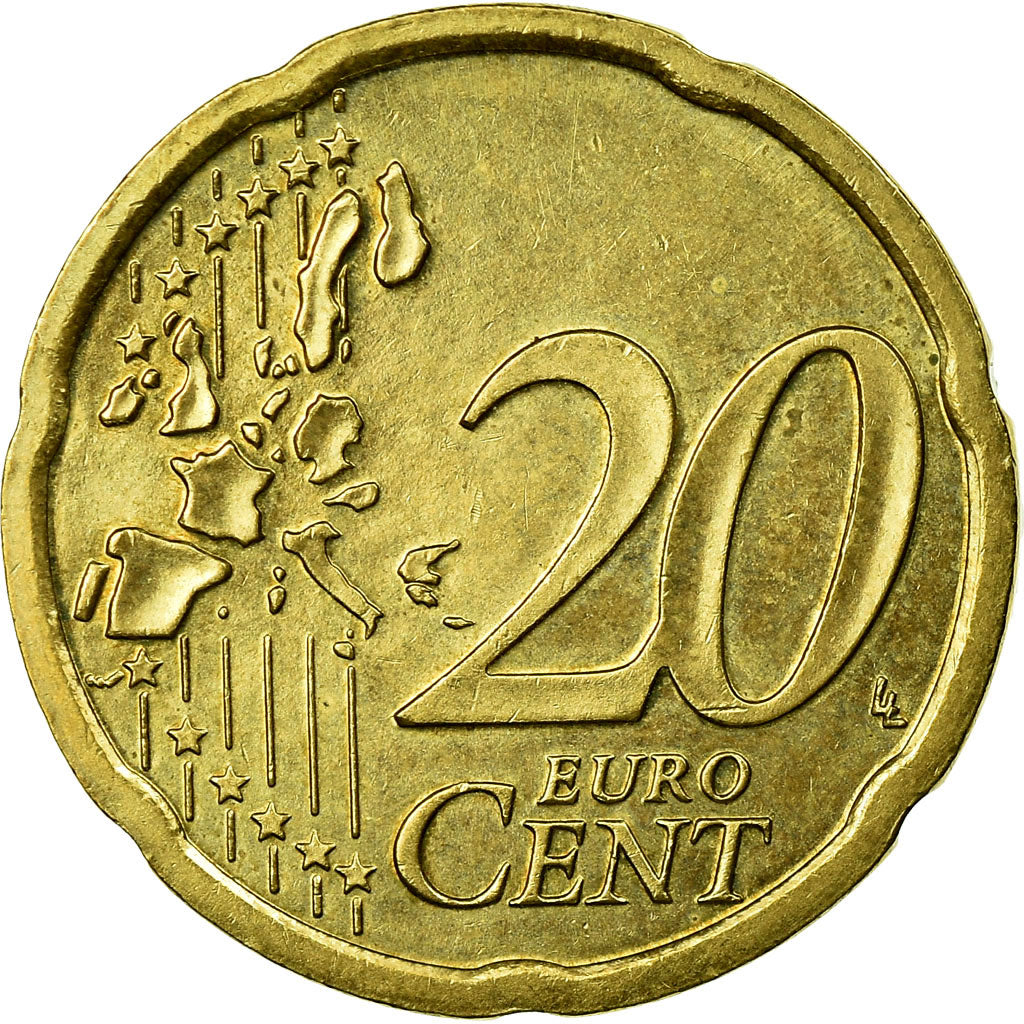 Autriche, 20 Euro Cent, 2002, TTB, Laiton, KM:3086
