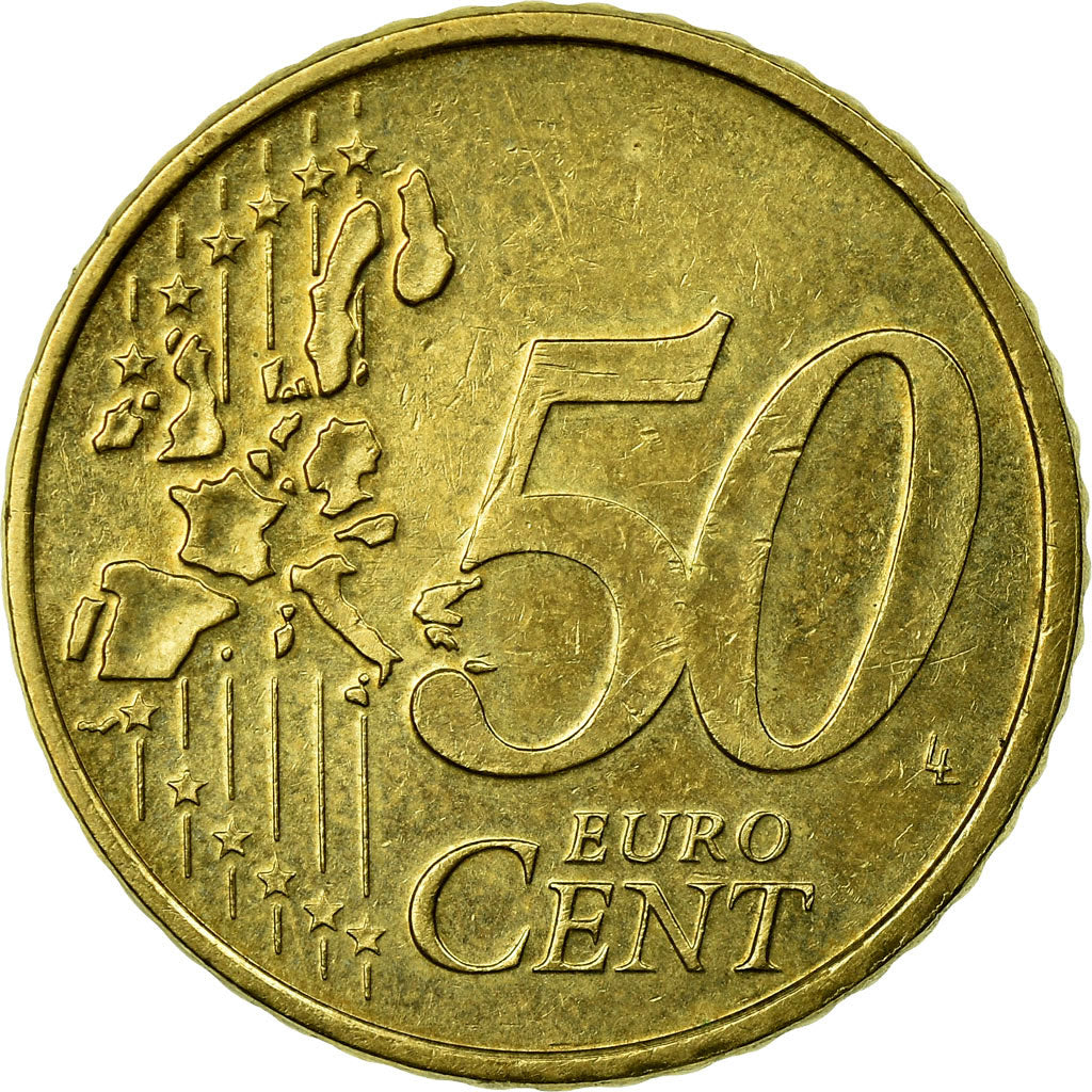 Luxembourg, 50 Euro Cent, 2002, TTB, Laiton, KM:80