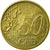 Luksemburg, 50 Euro Cent, 2002, Utrecht, EF(40-45), Mosiądz, KM:80