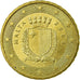Malta, 10 Euro Cent, 2008, BB, Ottone, KM:128