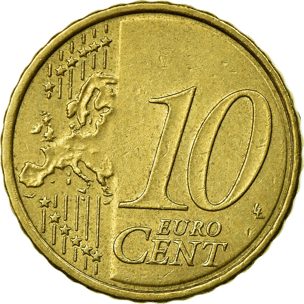 Slovakia, 10 Euro Cent, 2009, EF(40-45), Brass, KM:98