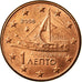 Greece, Euro Cent, 2006, EF(40-45), Copper Plated Steel, KM:181