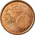 España, 5 Euro Cent, 2001, MBC, Cobre chapado en acero, KM:1042