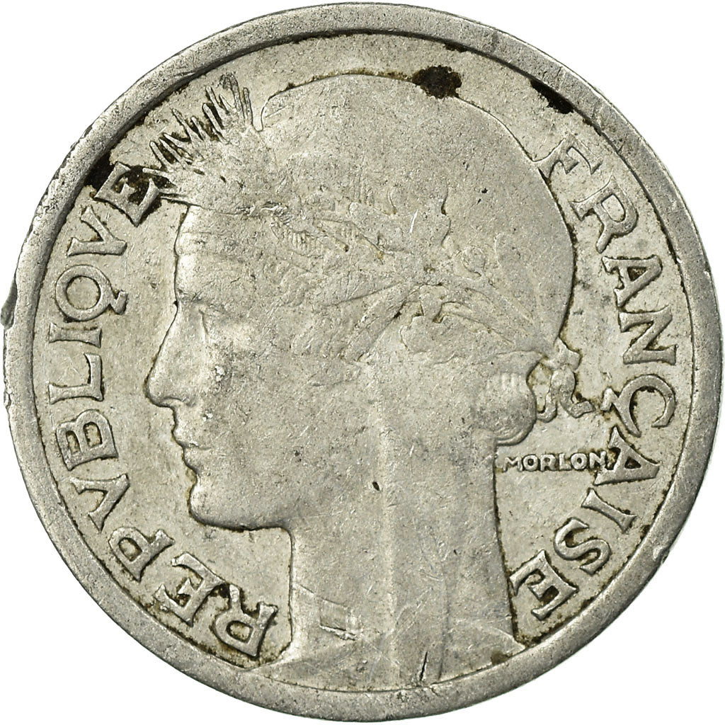 Coin, France, Morlon, Franc, 1947, Beaumont - Le Roger, EF(40-45), Aluminum