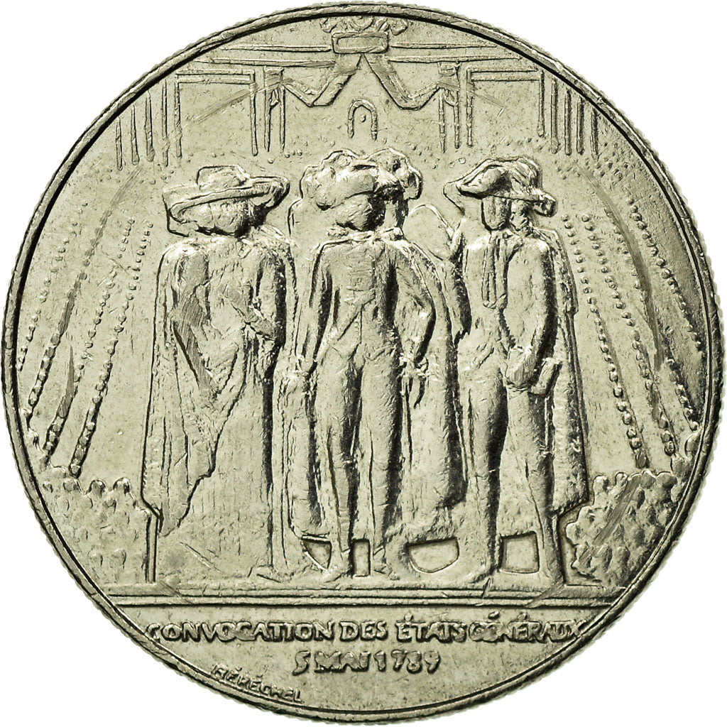 Münze, Frankreich, États généraux, Franc, 1989, SS, Nickel, KM:967