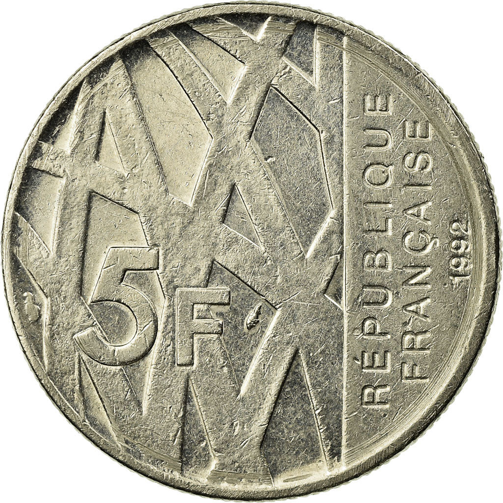 Münze, Frankreich, Mendès France, 5 Francs, 1992, Paris, SS, Nickel, KM:1006