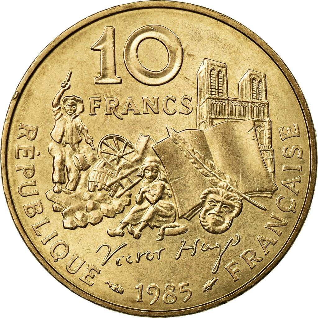 Monnaie, France, Victor Hugo, 10 Francs, 1985, Paris, SUP, Nickel-Bronze