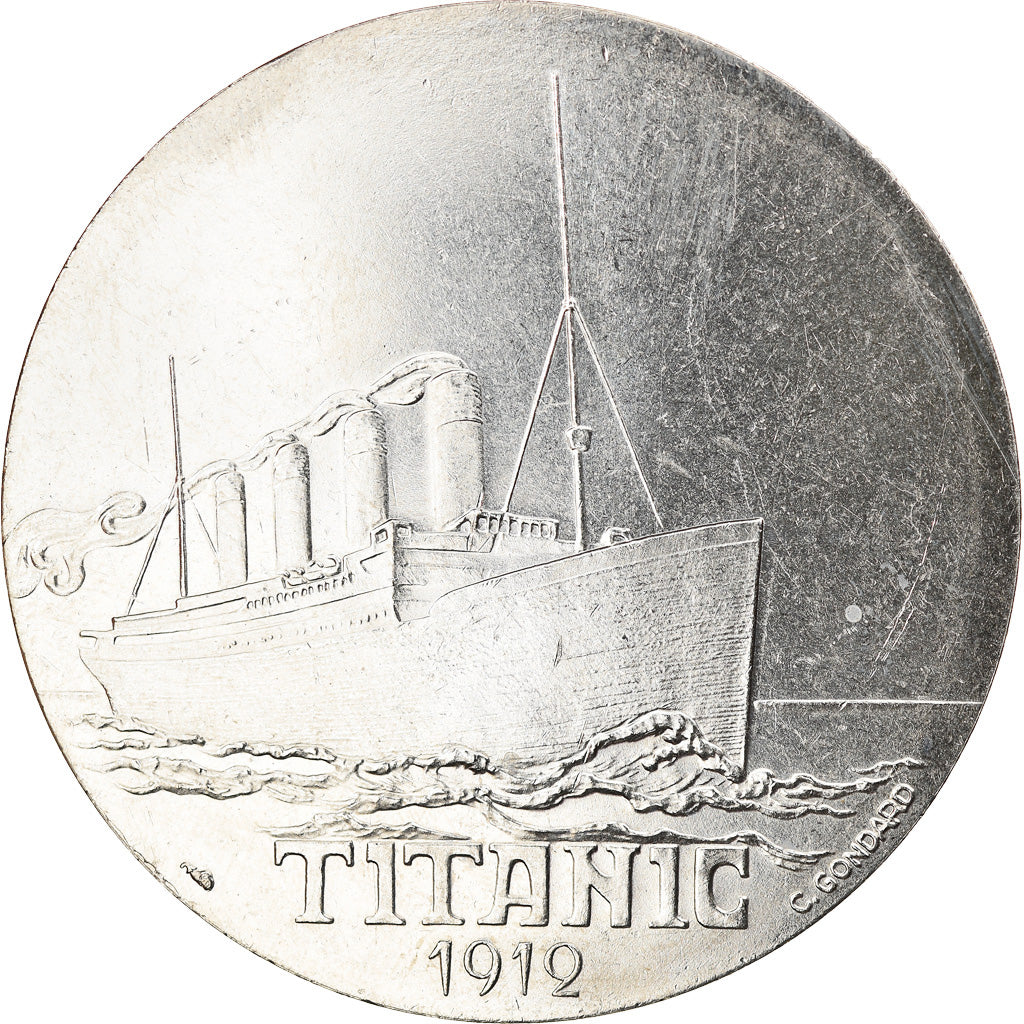 France, Medal, Les Grands Transatlantiques, Titanic, Shipping, C. Gondard