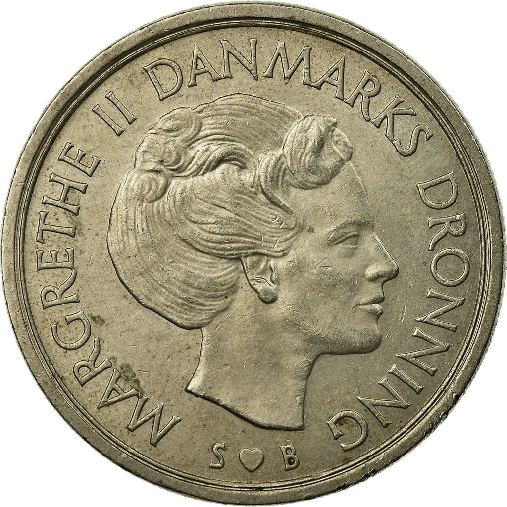 Monnaie, Danemark, Margrethe II, 5 Kroner, 1975, Copenhagen, TTB, Copper-nickel