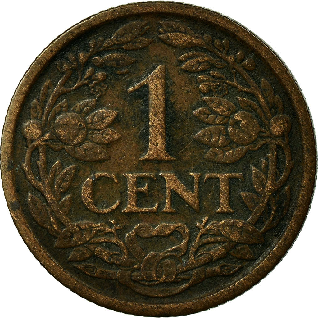 Moneda, Países Bajos, Wilhelmina I, Cent, 1915, BC+, Bronce, KM:152