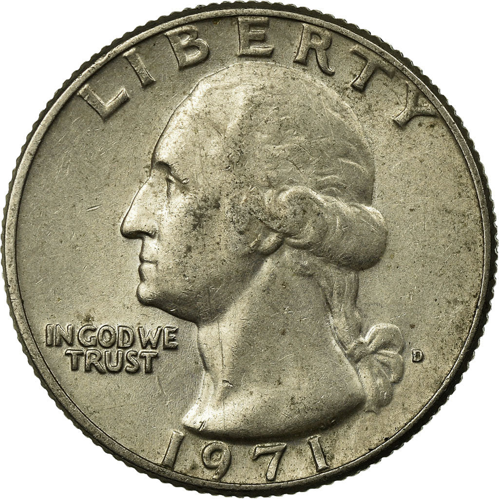 Coin, United States, Washington Quarter, Quarter, 1971, U.S. Mint, Denver