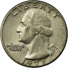 Coin, United States, Washington Quarter, Quarter, 1971, U.S. Mint, Denver