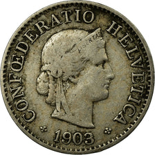 Coin, Switzerland, 5 Rappen, 1903, Bern, EF(40-45), Copper-nickel, KM:26