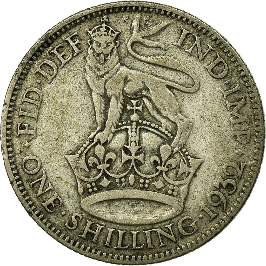 Coin, Great Britain, George V, Shilling, 1932, VF(30-35), Silver, KM:833
