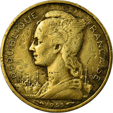 Coin, Madagascar, 10 Francs, 1953, Paris, VF(30-35), Aluminum-Bronze, KM:6