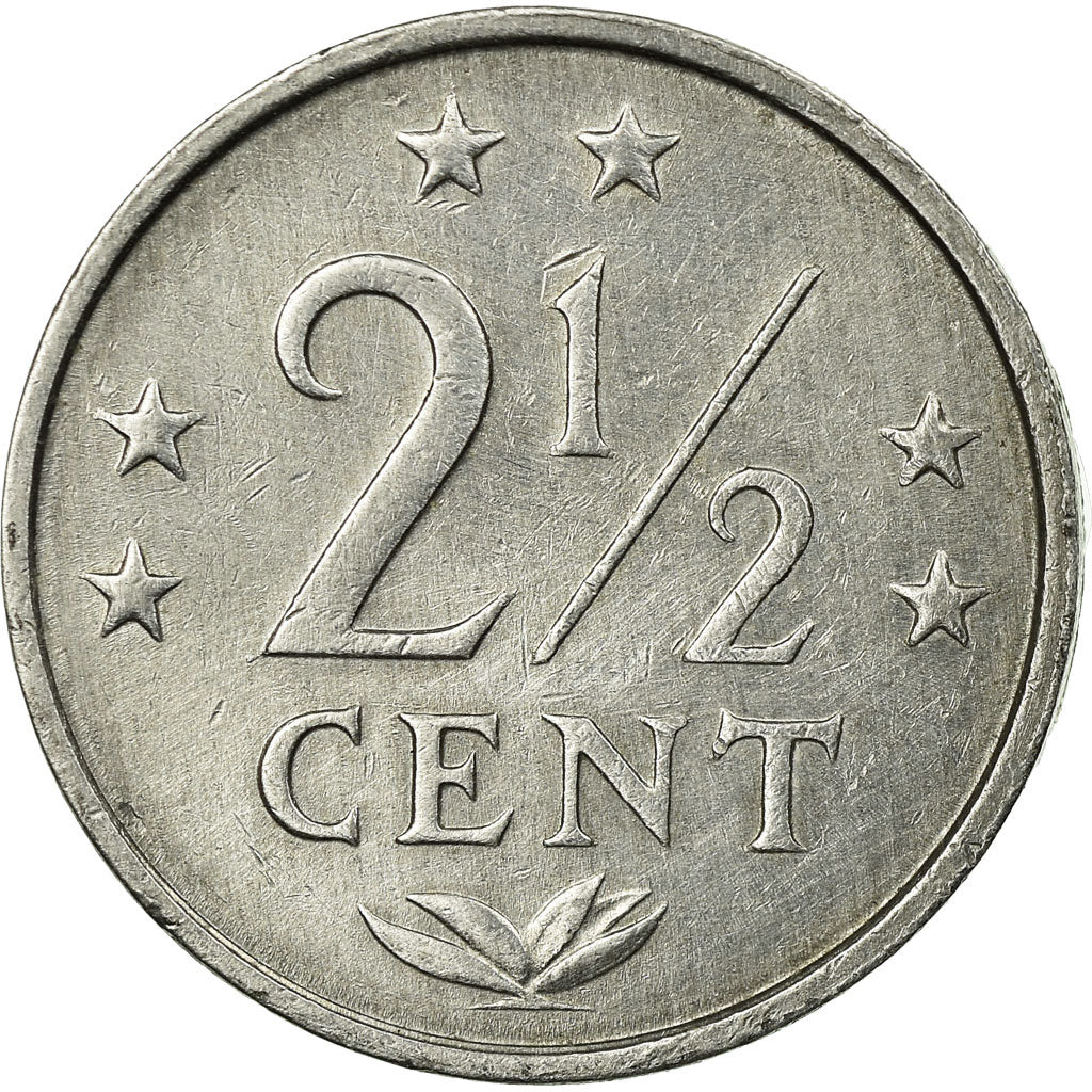 Coin, Netherlands Antilles, Juliana, 2-1/2 Cents, 1979, EF(40-45), Aluminum
