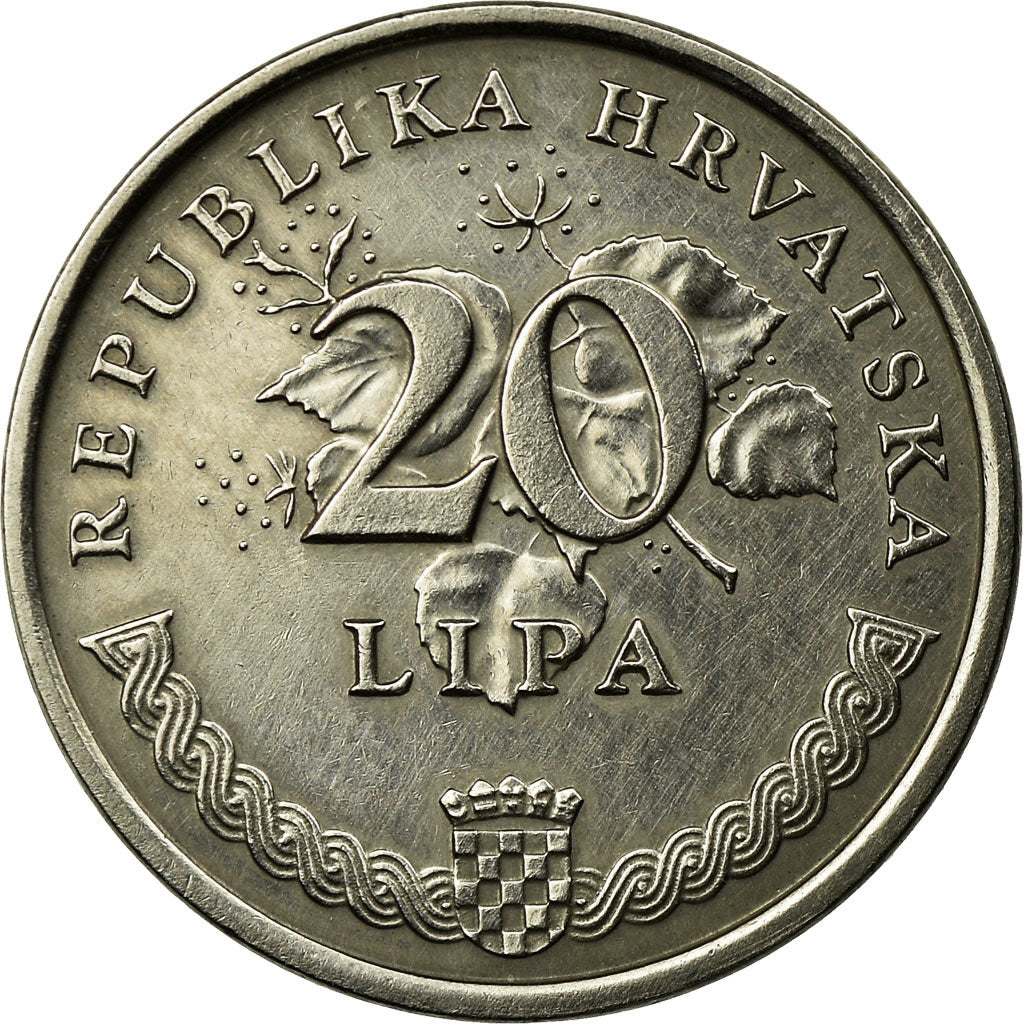 Monnaie, Croatie, 20 Lipa, 1999, TTB, Nickel plated steel, KM:7