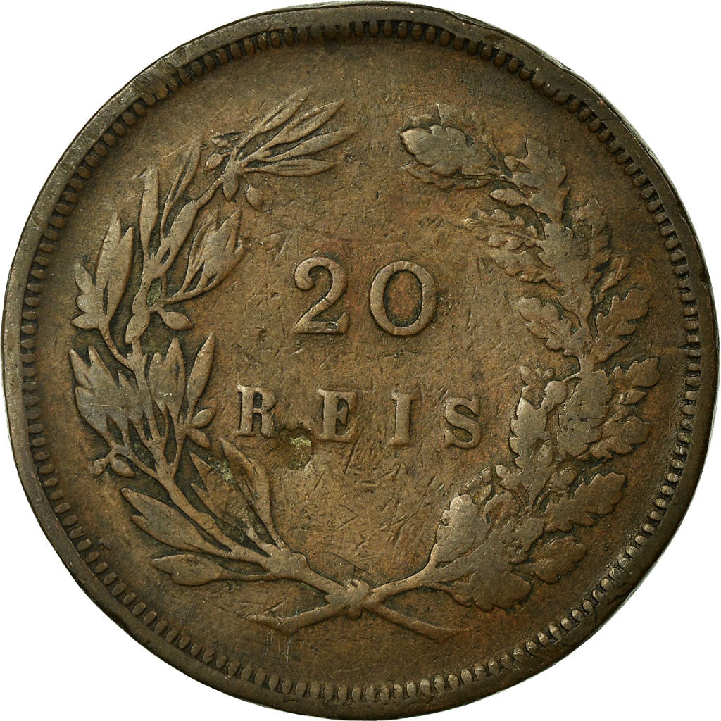 Coin, Portugal, Carlos I, 20 Reis, 1892, F(12-15), Bronze, KM:533