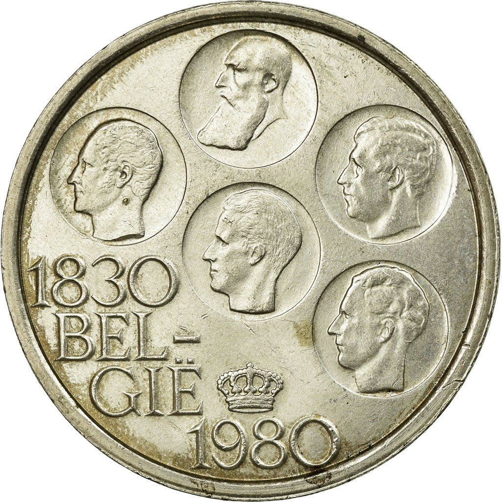 Coin, Belgium, 500 Francs, 500 Frank, 1980, Brussels, EF(40-45), Silver Clad
