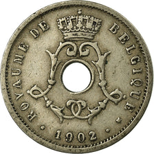 Coin, Belgium, 5 Centimes, 1902, VF(30-35), Copper-nickel, KM:46