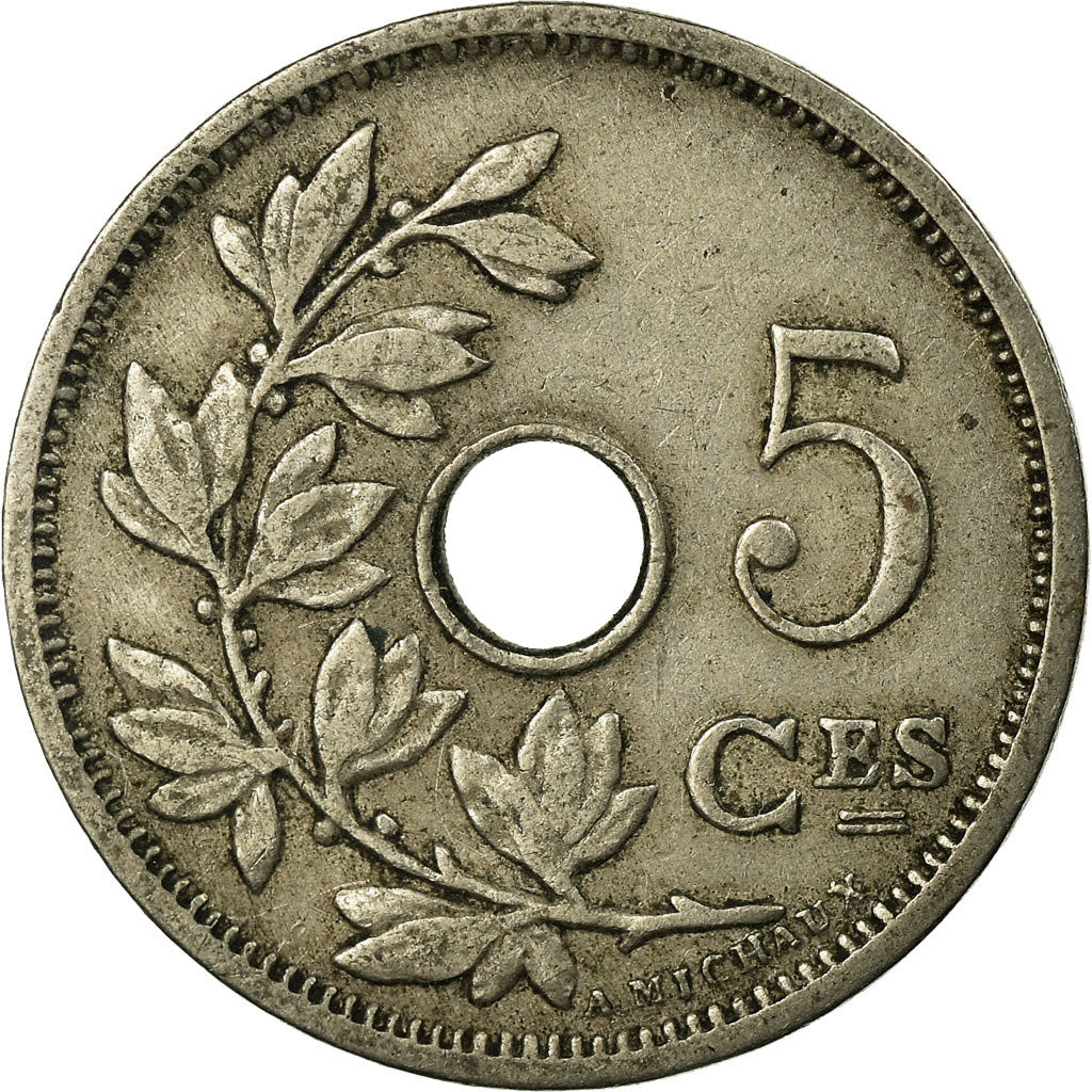 Coin, Belgium, 5 Centimes, 1902, VF(30-35), Copper-nickel, KM:46