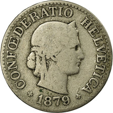 Coin, Switzerland, 10 Rappen, 1879, Bern, VF(20-25), Copper-nickel, KM:27