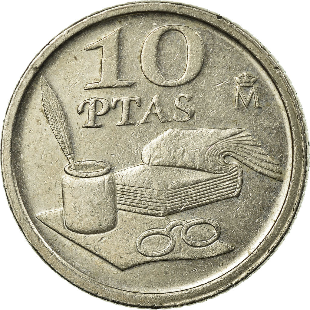 Coin, Spain, Juan Carlos I, 10 Pesetas, 1995, EF(40-45), Copper-nickel, KM:947