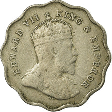 Coin, INDIA-BRITISH, Edward VII, Anna, 1908, EF(40-45), Copper-nickel, KM:504