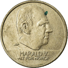 Coin, Norway, Harald V, 10 Kroner, 2003, EF(40-45), Nickel-brass, KM:457